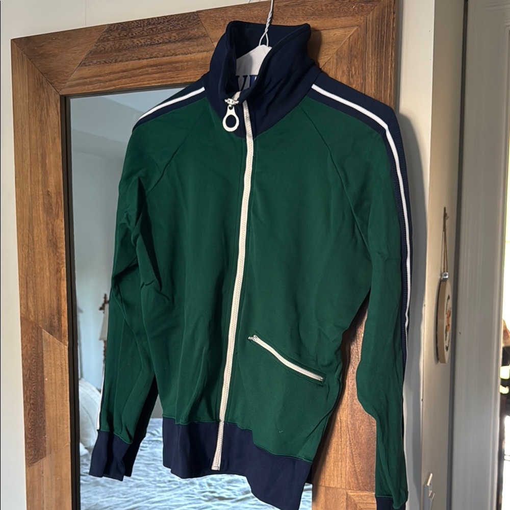 Green and Navy Track Jacket